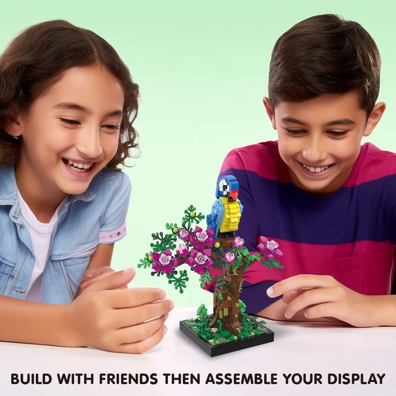 TG BLOCKS Micro Brick Flower Parrot Toy Building Sets, Home Decor and Office Art Creative Gift, DIY Plant Model for Adults, for Teens Ages 8+ Kids - Image 5