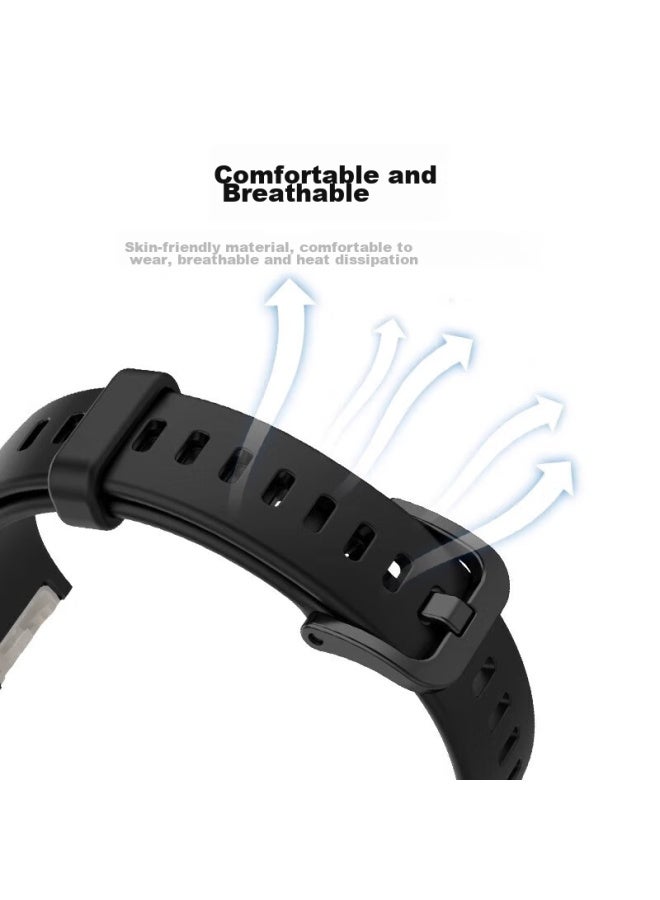 Chensong متوافق مع سوار Huawei Band/8/9/nfc، جيل ثامن نسخة Nfc سوار سيليكون، سوار Huawei Band 9، جيل تاسع نسخة قياسية سوار ساعة، سوار رياضي ذكي، أزرق - Image 4