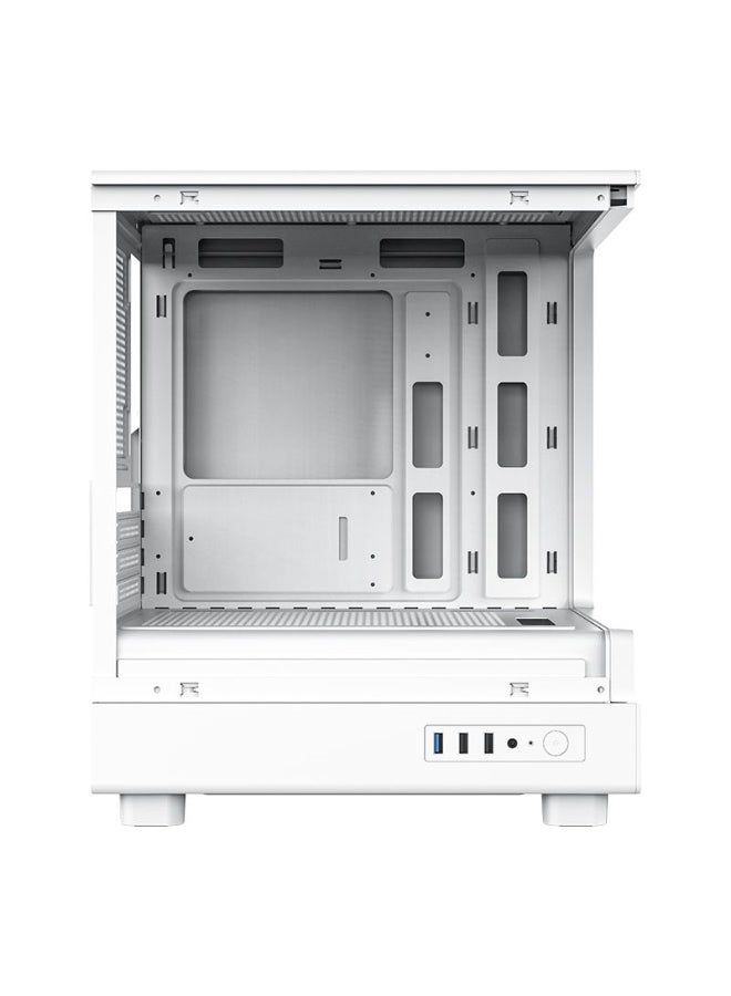دارك فلاش كيس كمبيوتر ألعاب DARKFLASH DB330MW Micro-ATX، زجاج مقوى مزدوج، أبيض - Image 5