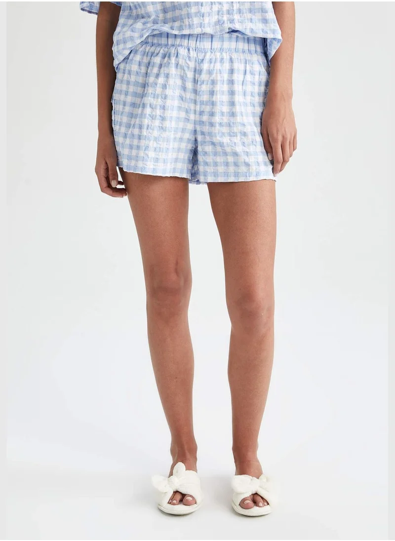 DeFacto Regular Fit Check Print Mini Pyjama Bottom