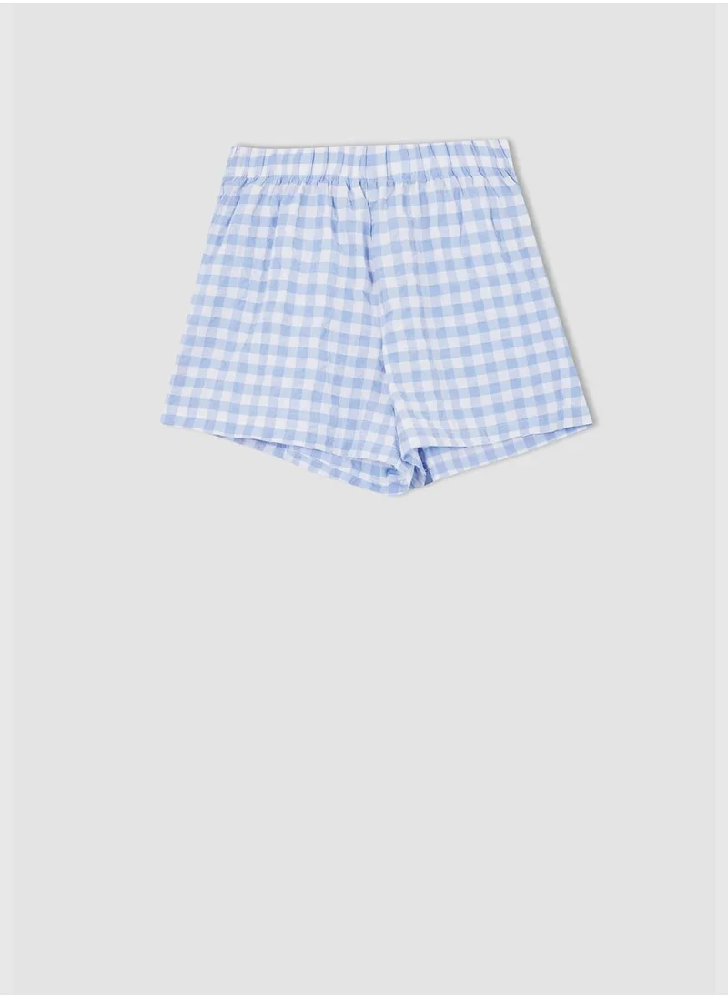 DeFacto Regular Fit Check Print Mini Pyjama Bottom