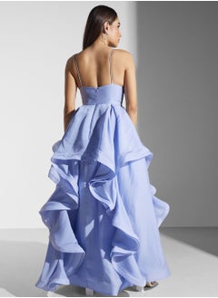 True Decadence Surplice Neck Ruffle Dress  - Image 2