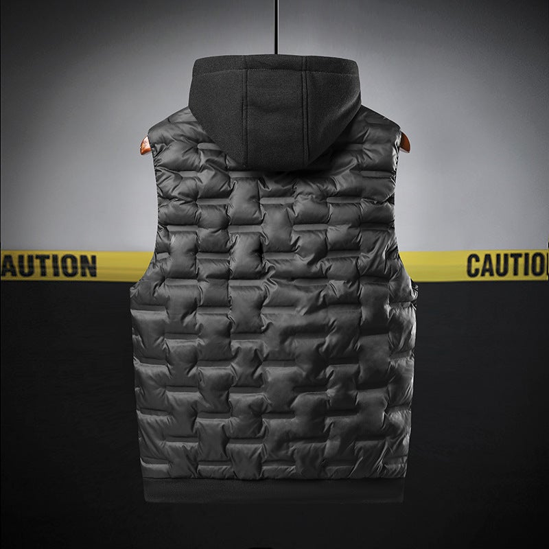 Men'S Jacket Down Cotton Vest Men'S And Women'S Winter Fat Vest Waterproof Vest Plus Size Jacket Men'S - Image 4