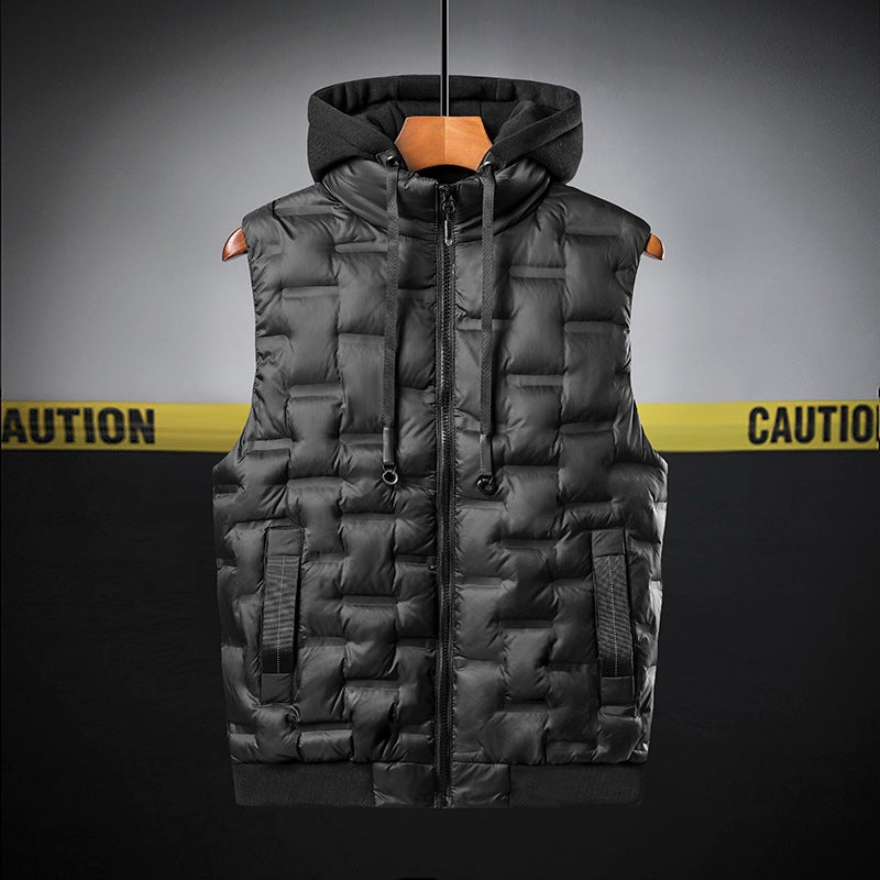 Men'S Jacket Down Cotton Vest Men'S And Women'S Winter Fat Vest Waterproof Vest Plus Size Jacket Men'S - Image 1