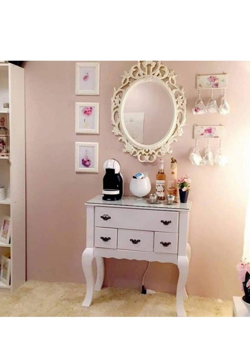 FFD Wall Mounted Makeup Mirror – Cosmetic Dressing Vanity Mirror for Bathroom, Living Room & Bedroom" - Image 3