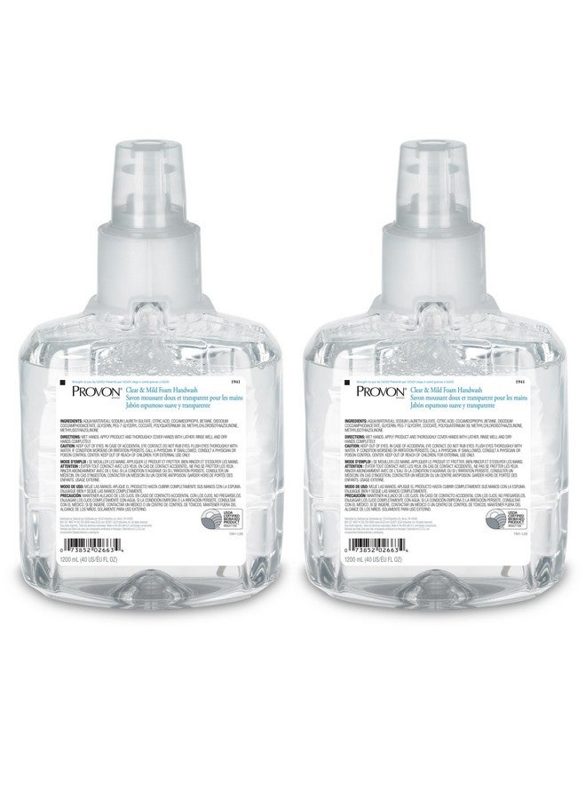 PROVON Rovon Ltx12 Clear And Mild Foam Handwash Ecologo Certified 1200 Ml Foam Soap Refill For Ltx12 Touchfree Dispenser (Pack Of 2) 194102 - Image 1