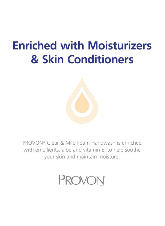PROVON Rovon Ltx12 Clear And Mild Foam Handwash Ecologo Certified 1200 Ml Foam Soap Refill For Ltx12 Touchfree Dispenser (Pack Of 2) 194102 - Image 4