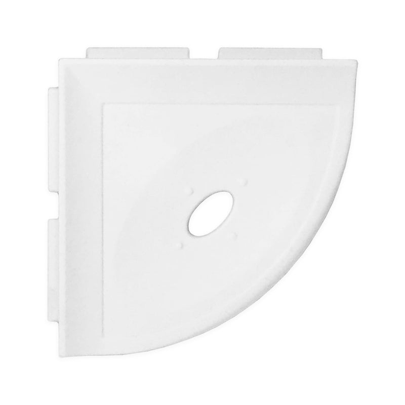 Questech 5 Shower Soap Dish Shelf for Inside Shower Lugged for New Construction Bath Organizer for Tiled Walls Corner Soap Holder Metro Lugged Bright White Matte