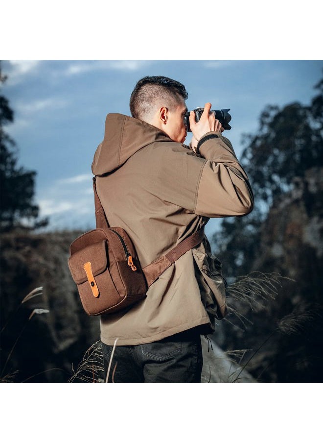 Besnfoto - Camera Bag Small DSLR Sling Bag for Photographer Waterproof Camera Crossbody Bag Purse Compact for Street Photography Compatible with Canon, Sony, Nikon - Image 1