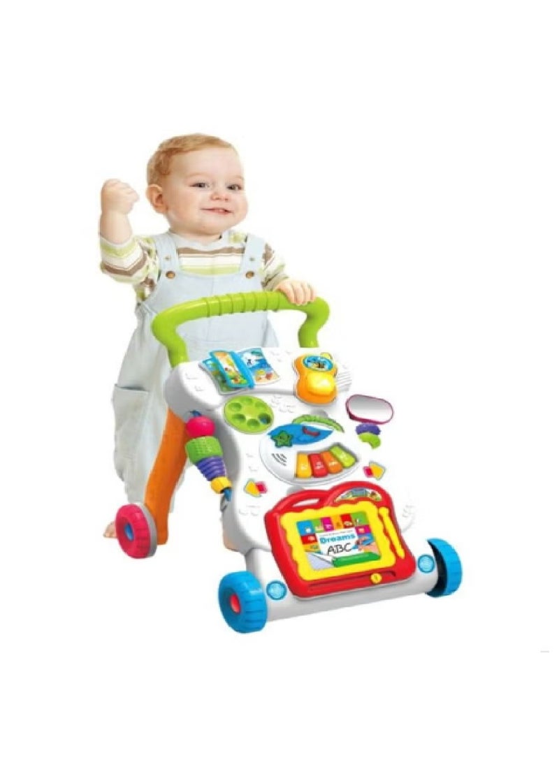 Baby Walker With Toys, Music, Light And Adjustable Speed - Image 1