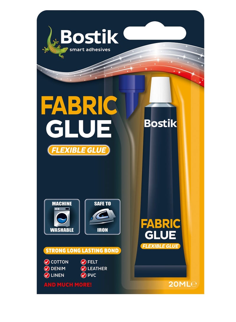Bostik Fabric Glue Quick Dry Multi-Fabric Glue, Fabric Glue Permanent Clear Washable For Patches Drying Waterproof Fabric Adhesive Glue For All Fabrics, Clothes. - Image 1