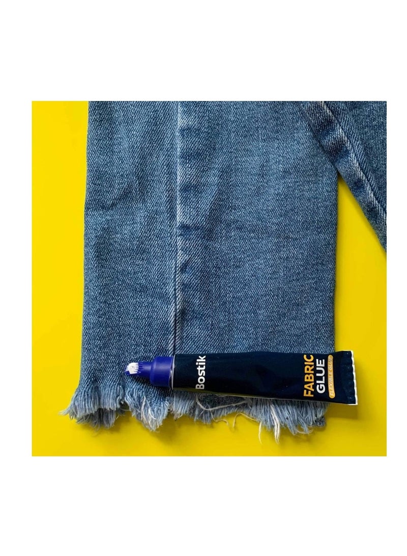 Bostik Fabric Glue Quick Dry Multi-Fabric Glue, Fabric Glue Permanent Clear Washable For Patches Drying Waterproof Fabric Adhesive Glue For All Fabrics, Clothes. - Image 2
