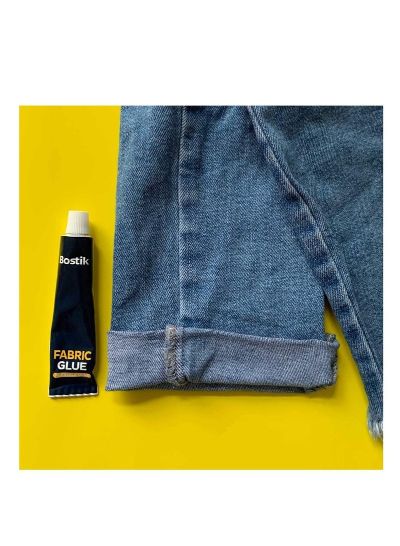 Bostik Fabric Glue Quick Dry Multi-Fabric Glue, Fabric Glue Permanent Clear Washable For Patches Drying Waterproof Fabric Adhesive Glue For All Fabrics, Clothes. - Image 4