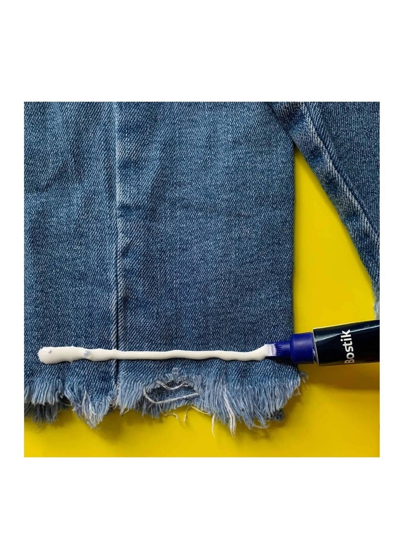 Bostik Fabric Glue Quick Dry Multi-Fabric Glue, Fabric Glue Permanent Clear Washable For Patches Drying Waterproof Fabric Adhesive Glue For All Fabrics, Clothes. - Image 3