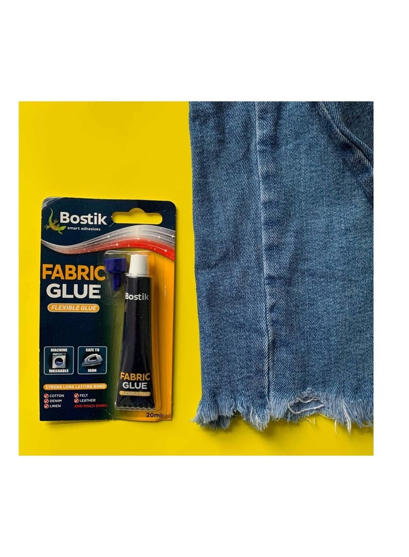 Bostik Fabric Glue Quick Dry Multi-Fabric Glue, Fabric Glue Permanent Clear Washable For Patches Drying Waterproof Fabric Adhesive Glue For All Fabrics, Clothes. - Image 5