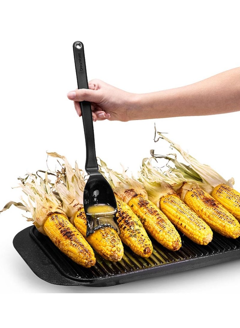 BBQ Brizzle - Scoop Baste Drizzle Brush, Black