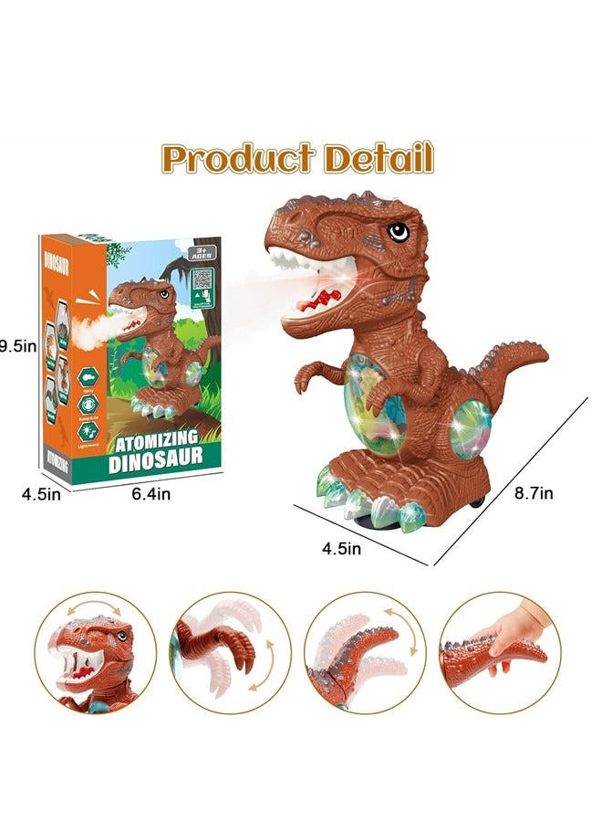 Osowake Dinosaur Toys for Toddlers 1-3, Roaring Light Up Dino Toys for 1 2 3 Year Old Boy Girl, Moving Electric Baby Toy with Mist Spray, Educational Toddler Boy Toy Ages 2-4, Birthday Gifts - Image 2
