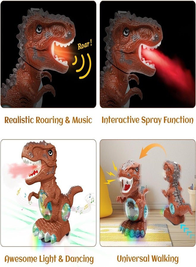 Osowake Dinosaur Toys for Toddlers 1-3, Roaring Light Up Dino Toys for 1 2 3 Year Old Boy Girl, Moving Electric Baby Toy with Mist Spray, Educational Toddler Boy Toy Ages 2-4, Birthday Gifts - Image 4