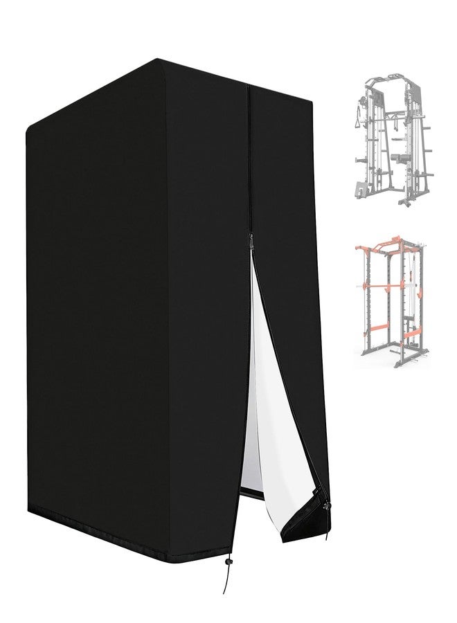 Avoirdus 82.5" x 68" x 64" Squat Rack Cover for Gym & Outdoor: 420D Oxford Weight Lifting Rack Protector, Waterproof Power Equipment Cover with Zipper - Image 1
