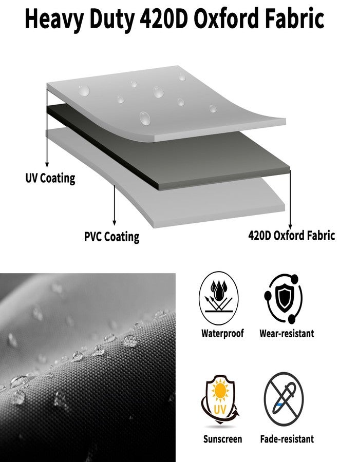 Avoirdus 82.5" x 68" x 64" Squat Rack Cover for Gym & Outdoor: 420D Oxford Weight Lifting Rack Protector, Waterproof Power Equipment Cover with Zipper - Image 3