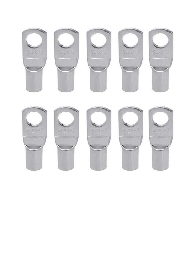 Copper Cable Lugs 10Pcs Set-Wire Terminals, Connector Cable lugs Ring Battery SC Terminals, for Marine, Solar, Automotive, Electric, Home Applications etc (Hole Size 12mm, Cable Size 120mm)  - Image 3