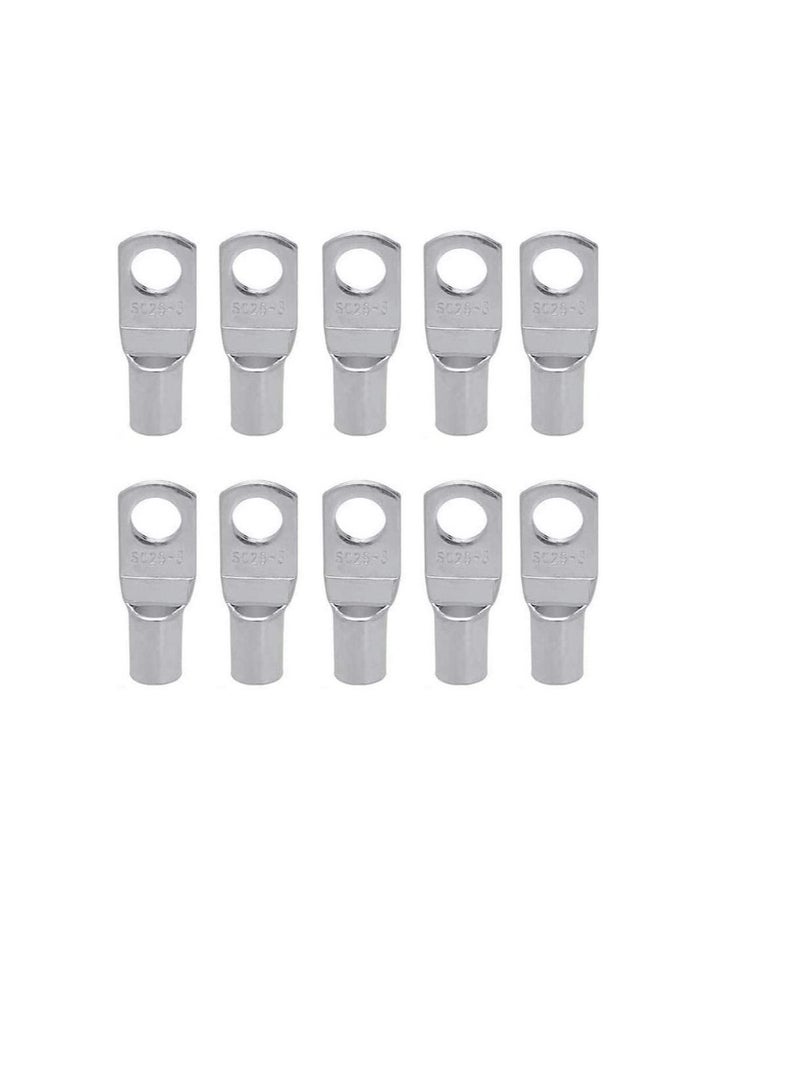 Copper Cable Lugs 10Pcs Set-Wire Terminals, Connector Cable lugs Ring Battery SC Terminals, for Marine, Solar, Automotive, Electric, Home Applications etc (Hole Size 12mm, Cable Size 120mm)  - Image 1