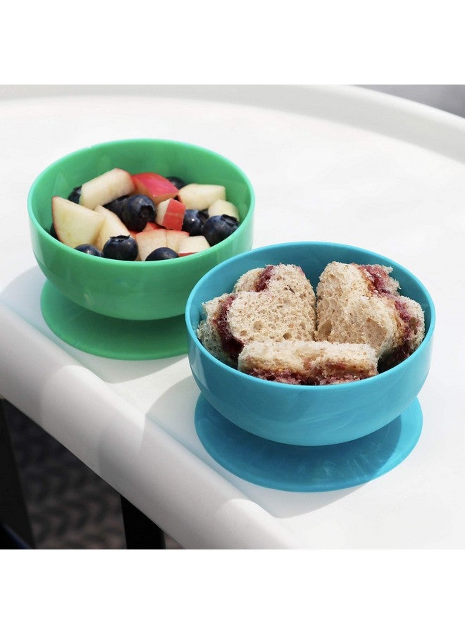 ChooMee Silicone Baby Suction Bowls | Non Slip Extra Strong Suction Base with Durable and Firm Bowl | Ideal for Infant and Toddler Baby Led Feeding | Small 2 CT - Image 1