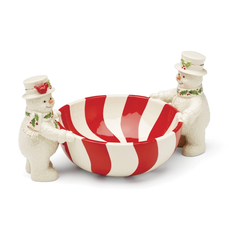 Lenox 896363 Happy Holly Days Treat Bowl Ivory Christmas Holiday Hosting - Image 2