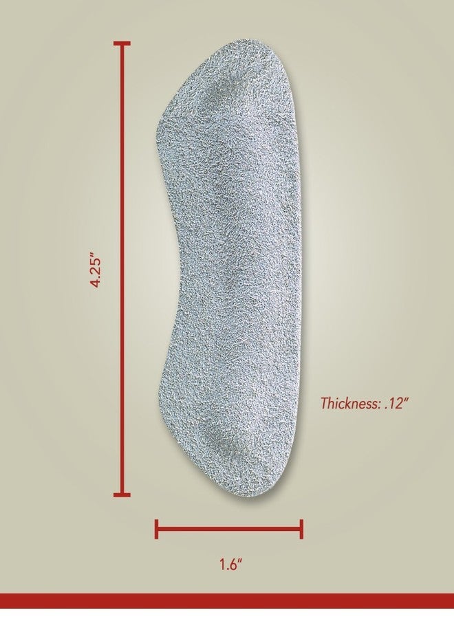 pedag, Stop German Made Soft Suede Leather Heel Grip Unisex One Size Fits All, Gray, Pair, 5 Count - Image 3