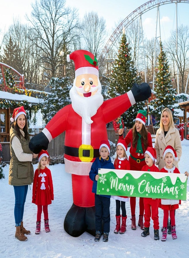 أور ورم زينة عيد الميلاد الخارجية القابلة للنفخ من OurWarm بطول 6 أقدام، زينة بابا نويل قابلة للنفخ مع لافتة قابلة للفصل، زينة عيد الميلاد القابلة للنفخ للحديقة والفناء الخارجي والداخلي - Image 3