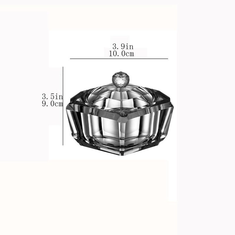 Ash Holder Square Ashtray Crystal Glass Indoor Outdoor Tabletop Ash Tray with Lid for Patio Home Office etc - Image 2