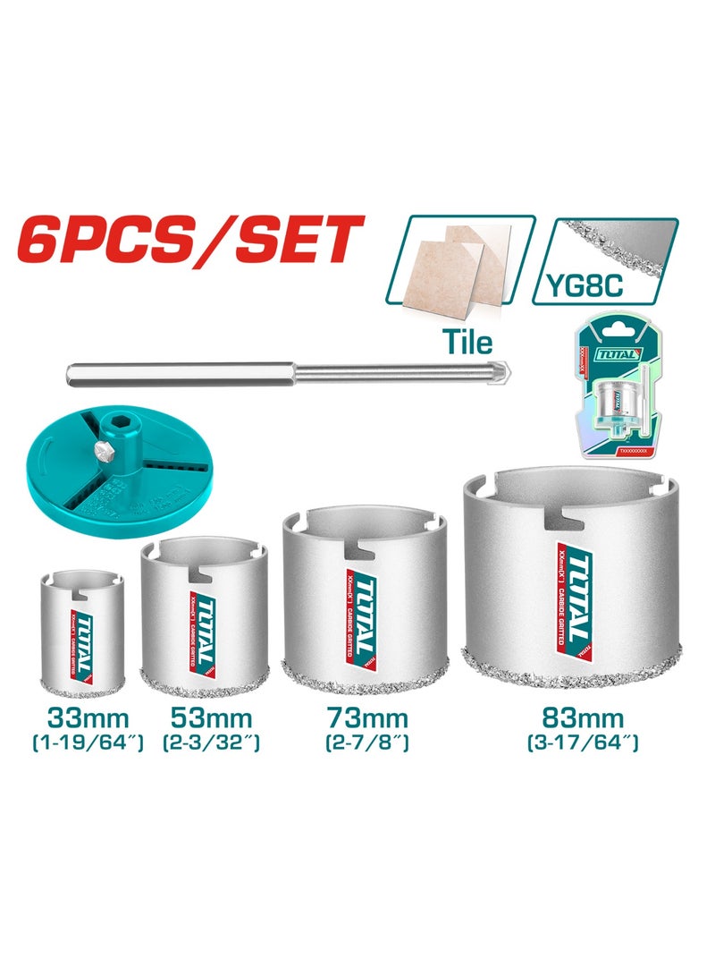 توتال مجموعة منشار ثقب بطرف من الكربيد الكامل لعمر طويل - TAC44061 - Image 3