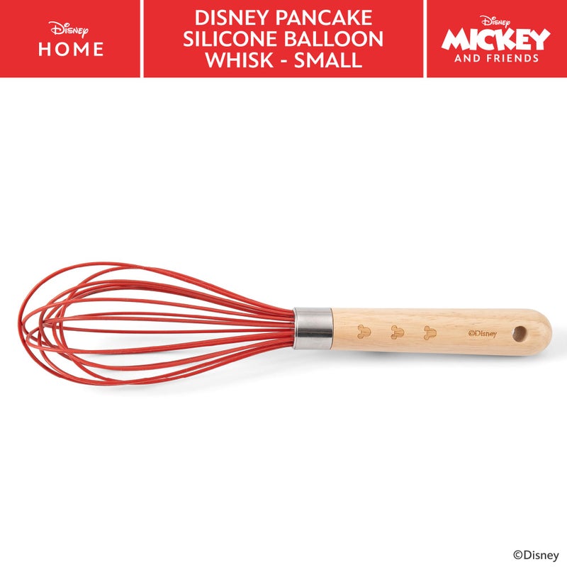 Prestige Disney Silicone Whisk: Red Hand Whisk with Etched Wooden Handle - Image 2