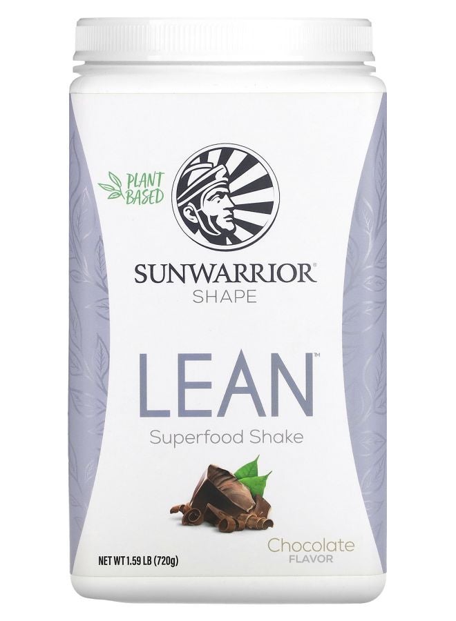 Sunwarrior Lean Superfood Shake Chocolate 1.59 lb (720 g) - Image 1