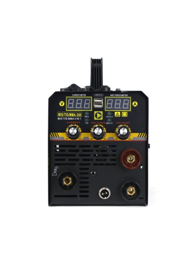 Spark MIG Welder 3 In 1 Welding Machine Multifunctional 220V Compatible With 220V MIG Portable Aluminum Multi Process Welder Welding Machine With IGBT Inverter Digital Display LED MIG/Lift TIG/Stick Capacities  - Image 4