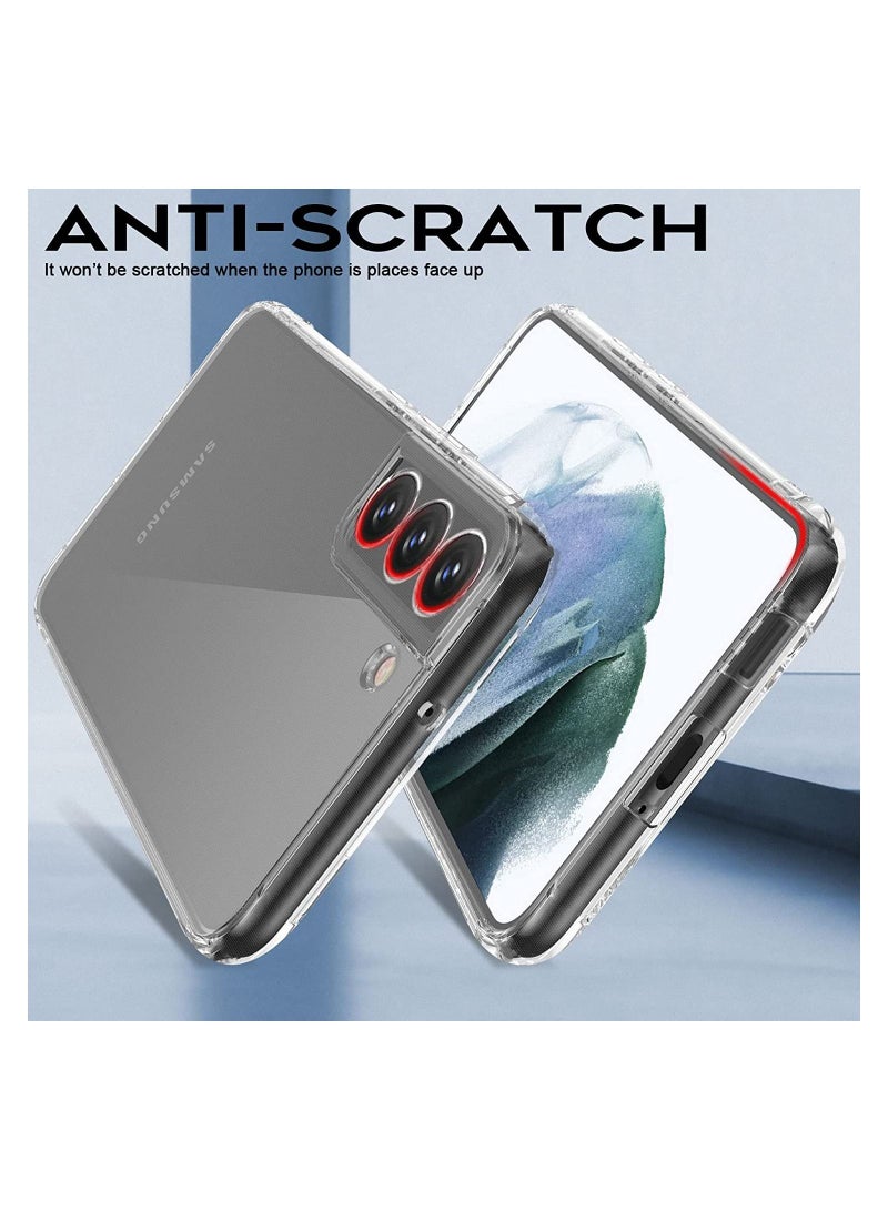 Rock Pow Samsung Galaxy S22 Case, Soft Slim TPU Shockproof Scratch-Proof Crystal Clear Case - Image 3