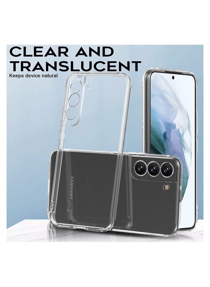 Rock Pow Samsung Galaxy S22 Case, Soft Slim TPU Shockproof Scratch-Proof Crystal Clear Case - Image 4