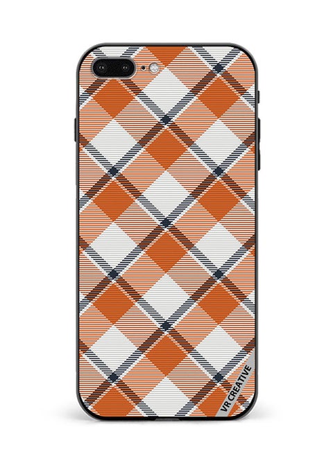 Protective Case Cover For Apple iPhone 7 Plus/8 Plus Check Texture Design Multicolour