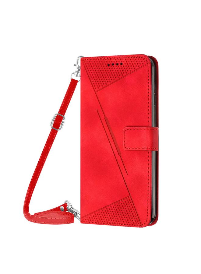 Zaboon Case For Honor X60 / X9c Smart Dream Triangle Leather Phone Case with Lanyard - Image 2