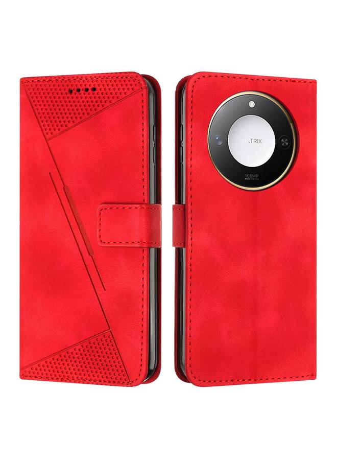 Zaboon Case For Honor X60 / X9c Smart Dream Triangle Leather Phone Case with Lanyard - Image 1