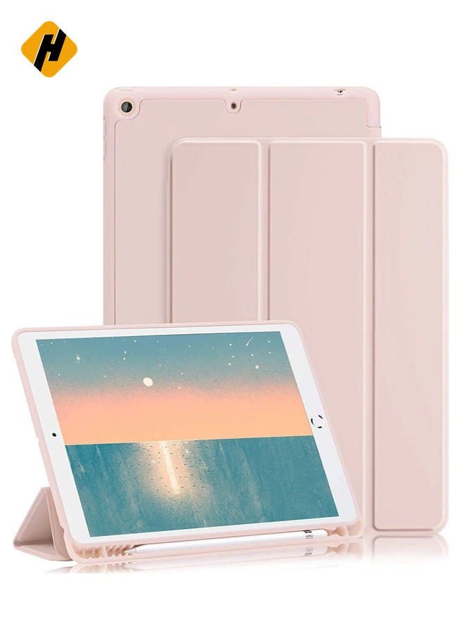 HuHa iPad 6th Generation Case, iPad 5th Generation Case with Pencil Holder, Premium Folio Folding Stand Smart Auto Wake/Sleep Protective Tablet Case Cover for Apple iPad 9.7 Inch 2018/2017  - Image 1