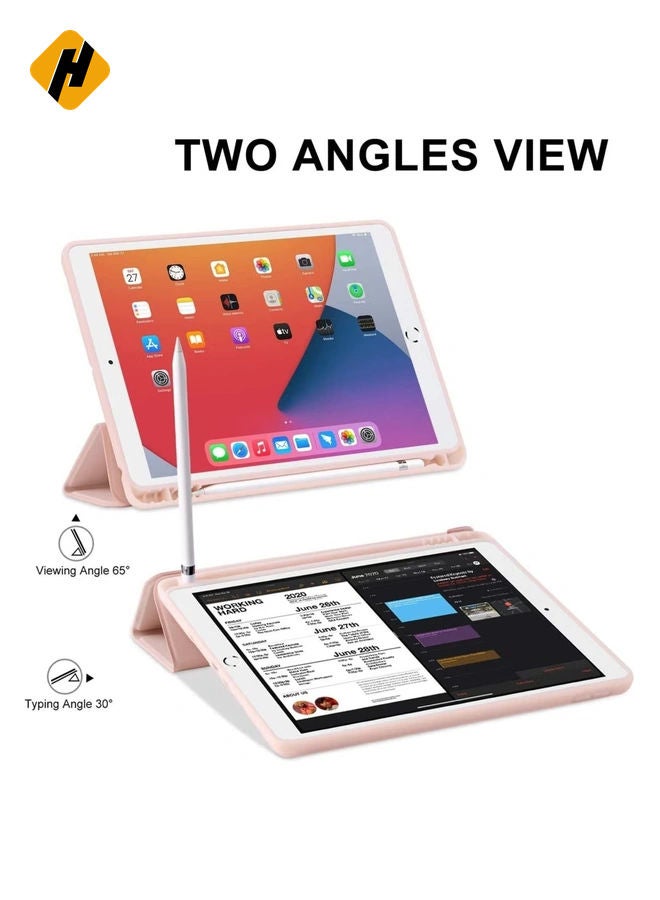 HuHa iPad 6th Generation Case, iPad 5th Generation Case with Pencil Holder, Premium Folio Folding Stand Smart Auto Wake/Sleep Protective Tablet Case Cover for Apple iPad 9.7 Inch 2018/2017  - Image 4