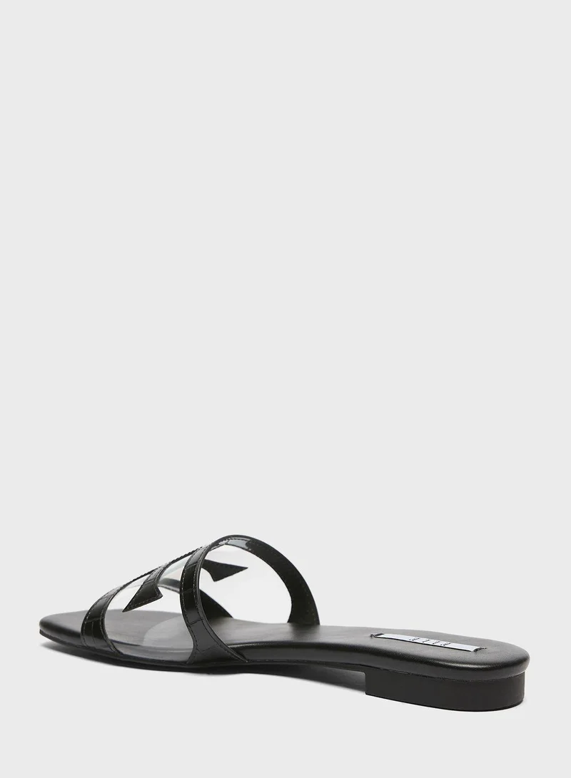 ايل Single Strap Flat Sandals