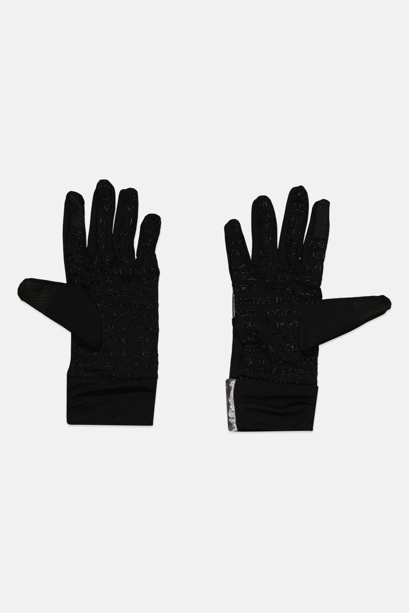 Body Glove Women 1 Pair Brand Logo Gloves, Black  - Image 2