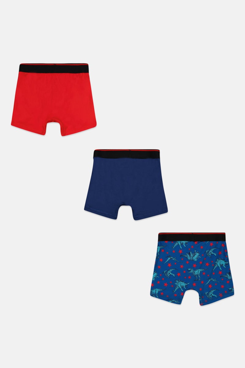 PARKER Kids Boy 3 Pack Boxers, Blue  - Image 2