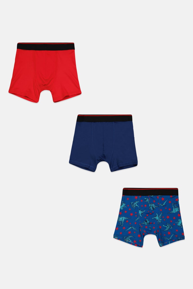 PARKER Kids Boy 3 Pack Boxers, Blue  - Image 3