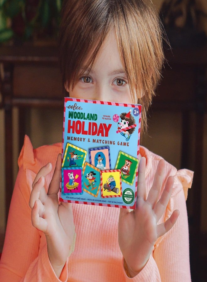 eeBoo: Memory & Matching Game: Woodland Holiday -18 Themed Matching Pairs, Educational Preschool Game, Kids Ages 3+, 1-4 Players - Image 4