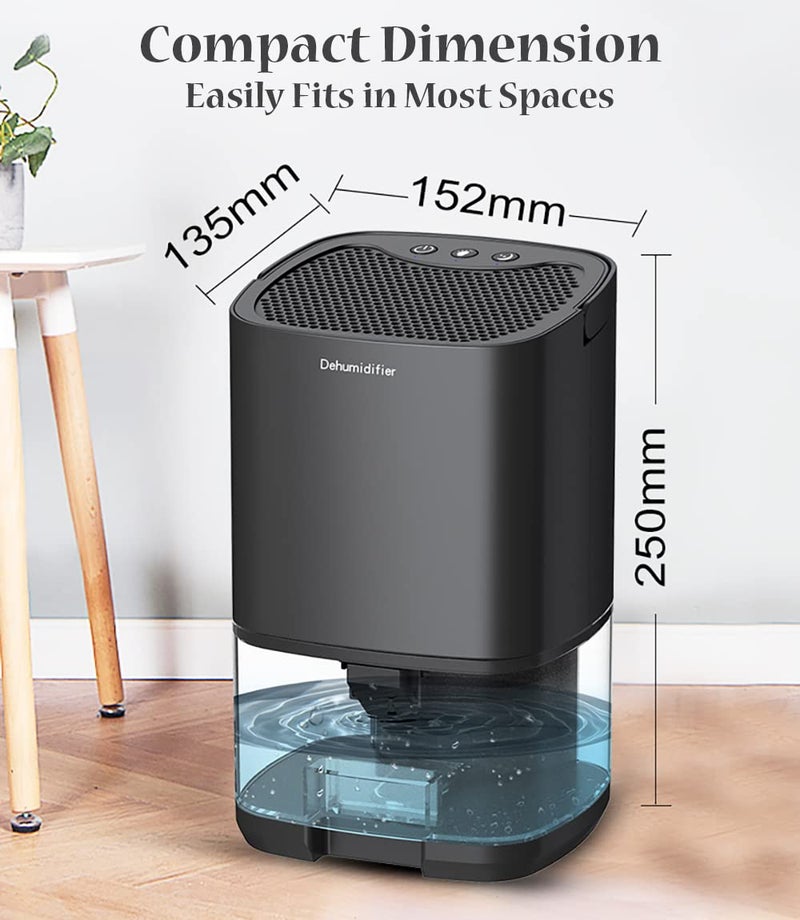 Techzere Electric Dehumidifier 350ml/Day With 1000 ml Water Tank Capacity 45 Watts for Small Rooms & Spaces - Image 5