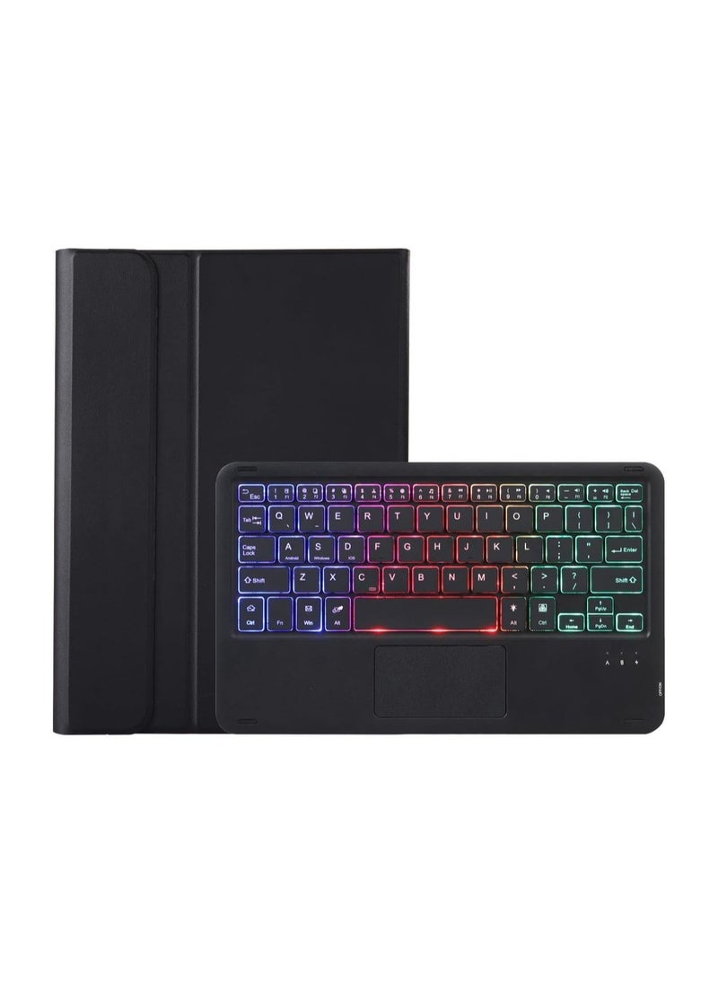 General - Touchpad Arabic and English Keyboard Case Compatible With Xiaomi Pad 6/6 Pro 11 Inch 2023, Backlight, Multi-Touch Trackpad, Flip Stand Case with Pencil Holder - Image 1