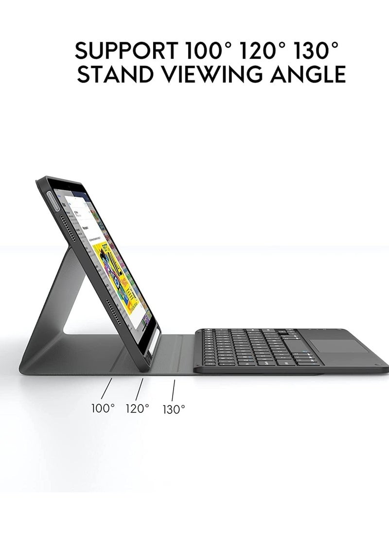 General - Touchpad Arabic and English Keyboard Case Compatible With Xiaomi Pad 6/6 Pro 11 Inch 2023, Backlight, Multi-Touch Trackpad, Flip Stand Case with Pencil Holder - Image 1